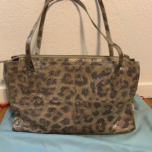 Hobo Bag, Sparkle Leopard Print